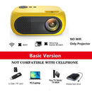 Mini Projetor GALAXY 1080P Full HD 480P LED (Projetor para android,IPhone, iPad /Tenha um cinema portátil usando seu celular)