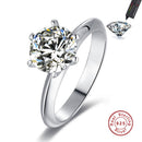 Anéis de luxo Moissanite , em prata esterlina 925 (Surpreenda quem você ama)