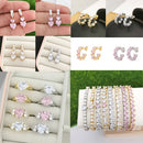 Colar moderno ,pulseira ou brincos de coração no estilo romântico (Sua amada vai adorar esse presente luxo)