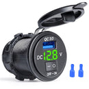 Carregador USB  para Motos com interruptor ON-OFF de carga rápida