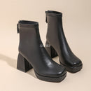 Botas femininas Pauline,Bico Quadrado