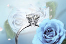Anéis de luxo Moissanite , em prata esterlina 925 (Surpreenda quem você ama)