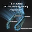 Ventilador de Pescoço JISULIFE PREMIUM, portátil Elétrico, Sem Fio USB(Ideal para menopausa,pós academia, corrida)