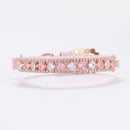 Coleiras de pérolas para cães e gatos com strass