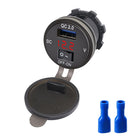 Carregador USB  para Motos com interruptor ON-OFF de carga rápida