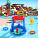 Cesta de basquete flutuante para piscina 2 em 1