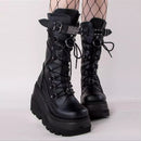 Botas feminina Cléo de cano alto, cosplay, botas de cano médio