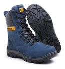 Bota masculina Caterpillar Cano longo em couro resistente