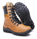 Bota masculina Caterpillar Cano longo em couro resistente