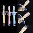 Escova de dentes de silicone macia treinando escovação higiene bucal